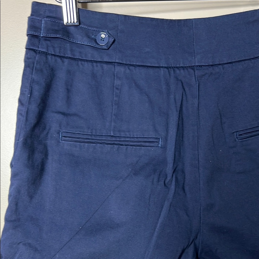 H&M Blue High Waist Tailored Shorts - Picture 6 of 7